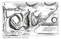 Plan der Schlacht bei Liegnitz am 15.August 1760
